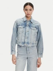 Calvin Klein Jeans Kurtka jeansowa 90s LV047C791G Niebieski Relaxed Fit. Niebieskie kurtki Calvin Klein Jeans, m, bez wzorów, z bawełny, bez kaptura. Za 569.99 zł.