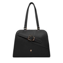 Torebka Beverly Hills Polo Club. Czarne torebki klasyczne Beverly Hills Polo Club, bez wzorów, bez dodatków. Za 219.99 zł.
