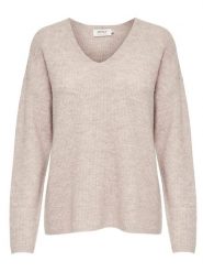 ONLY Sweter "Camilla" w kolorze beżowym rozmiar: XL. Brązowe swetry Only, xl, bez wzorów, ze splotem, bez ramiączek. Za 79.03 zł.