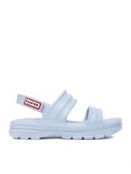 Hunter Sandały HUN8761 Niebieski. Niebieskie sandały Hunter, bez wzorów, z syntetyku, bez obcasa, na płaskiej podeszwie, bez zapięcia. Za 139.99 zł.