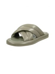 GANT Footwear Skórzane klapki "Clareha" w kolorze khaki rozmiar: 41. Brązowe klapki GANT Footwear, bez wzorów, ze skóry, z otwartym noskiem, bez obcasa. Za 136.13 zł.