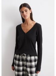 Marc O´Polo Bodywear Koszulka w kolorze czarnym rozmiar: L. Czarne koszulki polo l, bez wzorów, bez kołnierzyka, bez ramiączek. Za 140.86 zł.