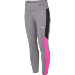 Legginsy treningowe damskie SPDF301 - ciemny szary melanż. Legginsy sportowe marki 4f. W wyprzedaży za 79.99 zł.