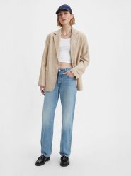 Levi's Dżinsy "501" - Regular fit - w kolorze niebieskim rozmiar: W28/L30. Niebieskie jeansy Levi's®, l, z aplikacjami, z podwyższonym stanem. Za 246.53 zł.
