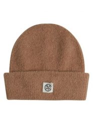 MOSS COPENHAGEN Czapka "Hope" w kolorze karmelowym rozmiar: onesize. Brązowe czapki Moss Copenhagen, bez wzorów, z materiału. Za 86.99 zł.