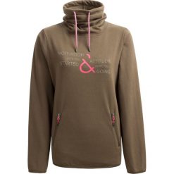 Bluza damska BLD605 - khaki - Outhorn. Brązowe bluzy Outhorn, bez wzorów, z materiału, bez kaptura. W wyprzedaży za 39.99 zł.