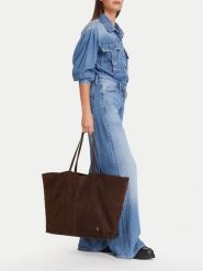 G-Star Torebka EO-LDA845A Brązowy ciemny. Brązowe shopper G-Star, bez wzorów, retro, bez dodatków. Za 499.99 zł.