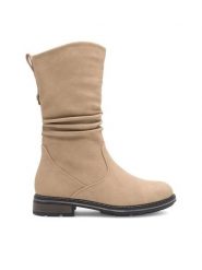 Clara Barson Botki Judith SWS6201-04 Beżowy. Brązowe botki Clara Barson, bez wzorów, z syntetyku, bez obcasa, na płaskiej podeszwie, bez zapięcia. Za 169.99 zł.