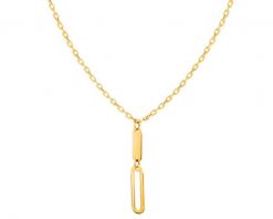 Złoty naszyjnik, ankier - paper clip. Żółte naszyjniki Apart, złote. Za 1,149.00 zł.