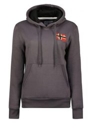 Geographical Norway Bluza "Genifer" w kolorze ciemnoszarym rozmiar: XXL. Szare bluzy Geographical Norway, xxl, bez wzorów, z kapturem. Za 79.21 zł.