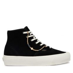 Tenisówki Vans. Czarne trampki Vans, bez wzorów, bez zapięcia. Za 429.99 zł.
