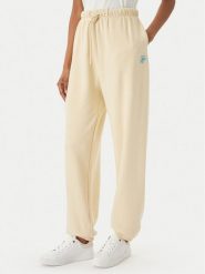 Tommy Hilfiger Spodnie dresowe Logo Embroidery WW0WW49706 Beżowy jasny Regular Fit. Brązowe spodnie dresowe TOMMY HILFIGER, s, bez wzorów, z bawełny. Za 529.99 zł.
