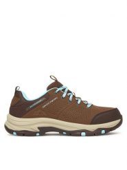 Skechers Trekkingi Trego 180119/CHOC Brązowy. Brązowe obuwie sportowe Skechers, z materiału, bez zapięcia, trekkingowe. Za 449.99 zł.