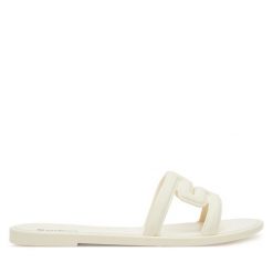 Klapki Melissa. Białe klapki Melissa, bez wzorów, bez obcasa. Za 169.99 zł.