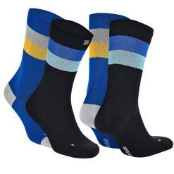 Lekkie skarpety kompresyjne sportowe z ochroną przed pęcherzami - Sevilla SC. Czarne skarpety Norfolk, bez wzorów, z elastanu. Za 149.99 zł.