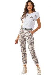 Heine Koszulka w kolorze białym rozmiar: 40. Białe bluzki Heine, bez wzorów, z bawełny, bez kołnierzyka, bez ramiączek. Za 39.99 zł.