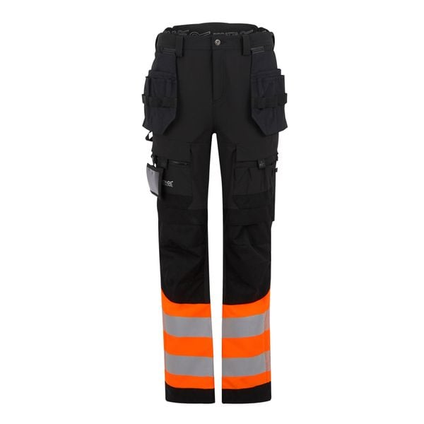 Spodnie Robocze Unisex Dla Dorosłych Odblaskowe. Brązowe spodnie sportowe Regatta, na lato, bez wzorów, trekkingowe. Za 403.99 zł.
