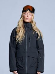 Kurtka narciarska - Damska - Hardshell - Freeride 3L - Czarna. Czarne kurtki narciarskie POEDERBAAS, l, bez wzorów, z hardshellu, z kapturem, narciarskie. Za 1,371.22 zł.