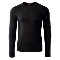 T-Shirt Z Długim Rękawem Damski Trening Milky. Czarne t-shirty IQ, l, bez wzorów, bez kołnierzyka, bez ramiączek. Za 82.99 zł.