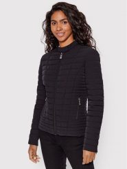 Guess Kurtka przejściowa Vona W2YL1I W6NW2 Czarny Slim Fit. Czarne kurtki Guess, xs, z aplikacjami, z syntetyku, bez kaptura. Za 429.99 zł.