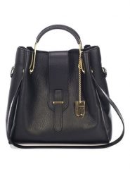 Lucca Baldi Skórzana torebka "Vinci" w kolorze czarnym - 33 x 28 x 13 cm rozmiar: onesize. Czarne torby na ramię Lucca Baldi, bez wzorów, z materiału, przez ramię, bez dodatków. Za 364.56 zł.