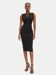 Babylon Sukienka koktajlowa EL0734 Czarny Slim Fit. Czarne sukienki Babylon, bez wzorów, z syntetyku, wizytowe, bez kołnierzyka, bez ramiączek. Za 1,519.00 zł.