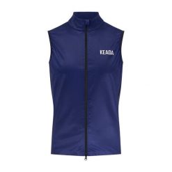 Damski Gilet Kolarski – Granatowy. Niebieskie kurtki sportowe KEADA SPORTS, xl, bez wzorów, bez kaptura, rowerowe. Za 332.00 zł.