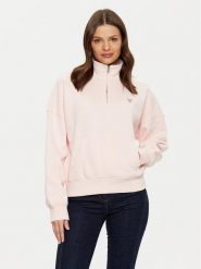 Guess Bluza W4BQ15 KC811 Różowy Relaxed Fit. Czerwone bluzy Guess, m, z aplikacjami, z bawełny, bez kaptura. Za 179.99 zł.