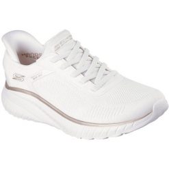 Buty sportowe damskie Skechers Bobs Squad Chaos C. Białe obuwie sportowe Skechers, bez zapięcia, na fitness i siłownię. Za 490.00 zł.