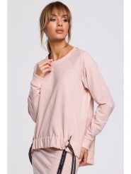 Made of emotion Bluza w kolorze jasnoróżowym rozmiar: XXL. Różowe bluzy Made Of Emotion, xxl, z aplikacjami, bez kaptura. Za 79.77 zł.