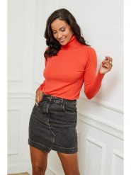 Soft Cashmere Golf w kolorze pomarańczowym rozmiar: 38/40. Pomarańczowe golfy Soft Cashmere, bez wzorów, z kaszmiru, bez ramiączek. Za 114.45 zł.