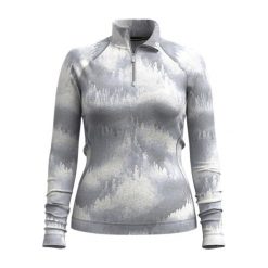 Bluza damska Smartwool Classic Thermal Merino Base Layer 1/4 Zip Boxed. Szare bluzy Smartwool, na zimę, s, bez wzorów, bez kaptura. Za 459.99 zł.