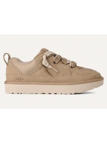 UGG Sneakersy "Lowmel" w kolorze beżowym rozmiar: 38. Brązowe trampki UGG, bez wzorów, ze skóry, bez zapięcia. Za 534.54 zł.