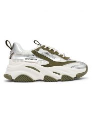 Steve Madden Sneakersy w kolorze srebrno-oliwkowym rozmiar: 37. Brązowe trampki Steve Madden, bez wzorów, bez zapięcia. Za 205.93 zł.