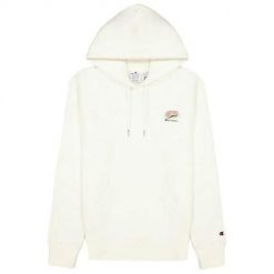 Bluza sportowa damska Champion Wmns City Snack Organic Cotton Blend Hoodie. Białe bluzy Champion, xs, bez wzorów, z kapturem. Za 257.00 zł.