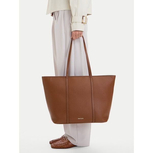 Torebka GINO ROSSI. Brązowe shopper Gino Rossi, bez wzorów, bez dodatków. Za 199.99 zł.