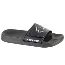Klapki na basen unisex, Flyde. Białe klapki Lotto, bez zapięcia, do pływania. Za 59.99 zł.