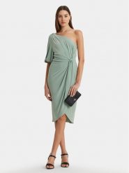 Lauren Ralph Lauren Sukienka koktajlowa 250939505001 Zielony Slim Fit. Zielone sukienki Lauren Ralph Lauren, bez wzorów, z syntetyku, wizytowe, bez kołnierzyka, bez ramiączek. Za 479.99 zł.