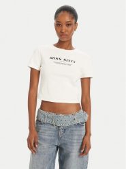 Miss Sixty T-Shirt 6L1SJ4300000 Biały Slim Fit. Białe t-shirty Miss Sixty, l, bez wzorów, z bawełny, bez kołnierzyka, bez ramiączek. Za 269.99 zł.