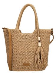 Beagles Torebka "Lanzarote" w kolorze jasnobrązowym - 35 x 26 x 11 cm rozmiar: onesize. Brązowe torby na ramię Beagles, bez wzorów, z materiału, przez ramię, bez dodatków. Za 78.99 zł.