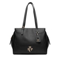 Torebka Beverly Hills Polo Club. Czarne shopper Beverly Hills Polo Club, bez wzorów, bez dodatków. Za 229.99 zł.