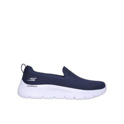 Buty damskie sportowe wsuwane Skechers GO WALK FLEX. Niebieskie obuwie sportowe Skechers, bez zapięcia, trekkingowe, Skechers Sport. W wyprzedaży za 219.00 zł.