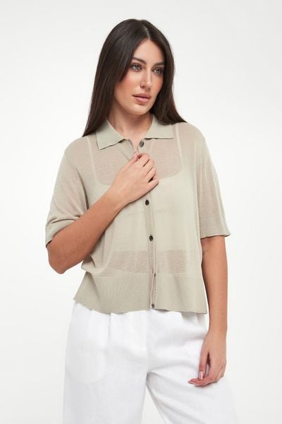 Kardigan damski z kołnierzem polo ARMANI EXCHANGE. Kardigany Armani Exchange, s, bez wzorów. W wyprzedaży za 524.25 zł.
