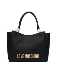 LOVE MOSCHINO Torebka JC4107PP1PKD0000 Czarny. Czarne shopper Love Moschino, bez wzorów, ze skóry, bez dodatków. Za 1,059.00 zł.