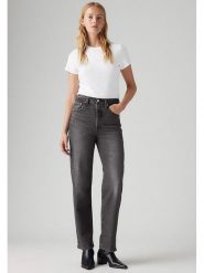 Levi's Dżinsy - Regular fit - w kolorze antracytowym rozmiar: W25/L27. Czarne jeansy Levi's®, l, z aplikacjami, z podwyższonym stanem. Za 240.99 zł.