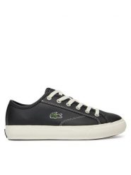 Lacoste Tenisówki Backcourt 749CFA0043 454 Czarny. Czarne trampki Lacoste, bez wzorów, ze skóry, bez zapięcia. Za 339.99 zł.