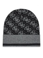 Guess Czapka AW9979 WOL01 Czarny. Czarne czapki Guess, z aplikacjami, z materiału. Za 189.99 zł.