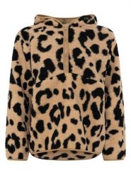 Zwillingsherz Bluza polarowa "Big Leo" w kolorze beżowym rozmiar: S. Brązowe bluzy Zwillingsherz, s, bez wzorów, z polaru, bez kaptura. Za 130.99 zł.