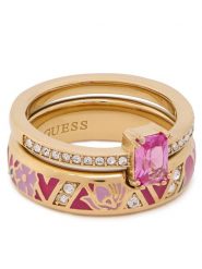 Guess Pierścionek JUBR06 421JW Złoty. Żółte pierścionki Guess, ze stali. Za 299.99 zł.