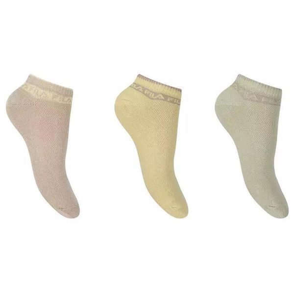 Fila 3-pack damskie stopki no-show 39-42. Brązowe skarpety Fila, bez wzorów. Za 138.99 zł.